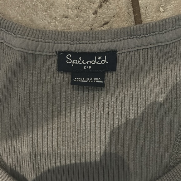 Splendid Ribbed Tank Dress in Grey (S) - Picture 4 of 7